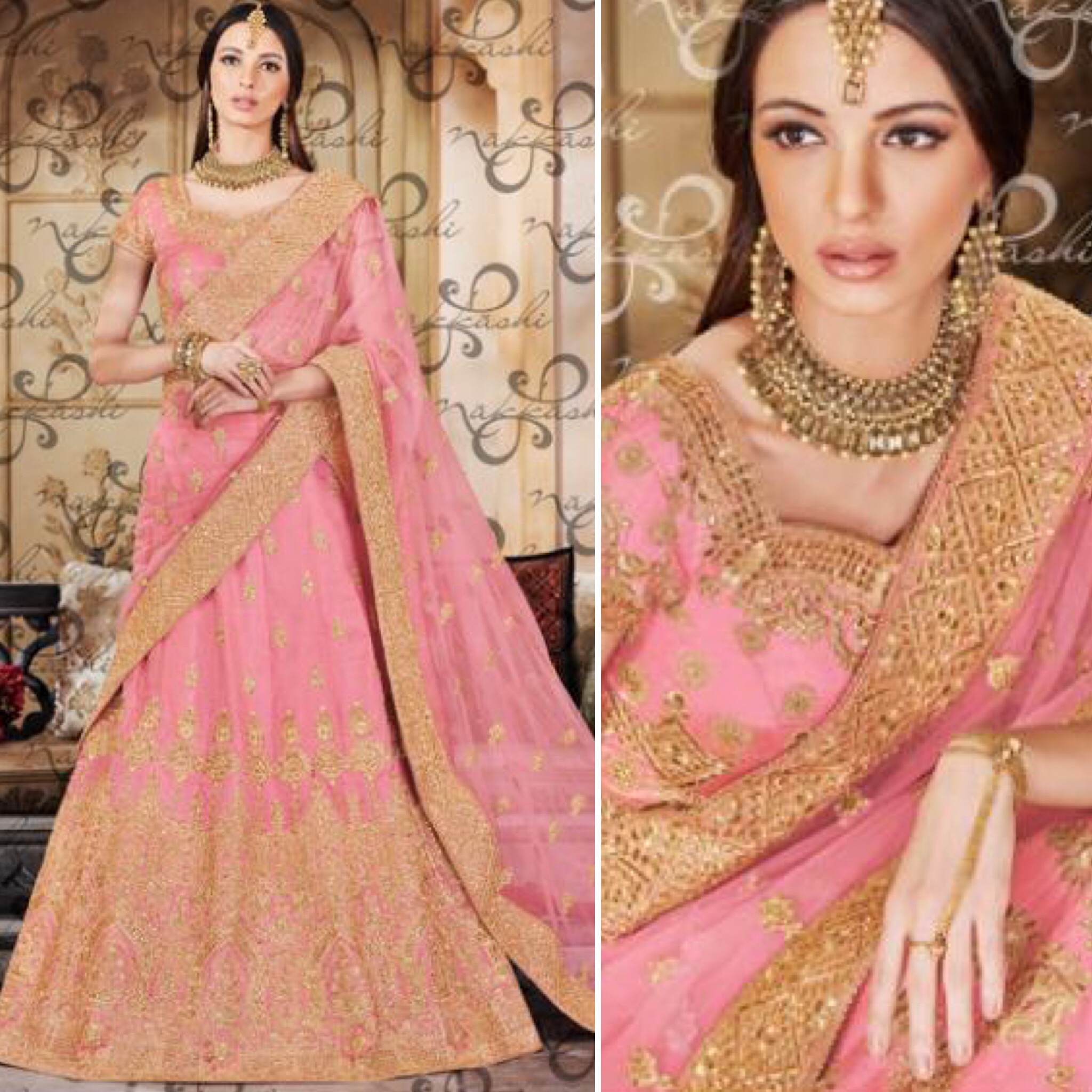 Gold saree saree lehenga wedding saree more new saree
