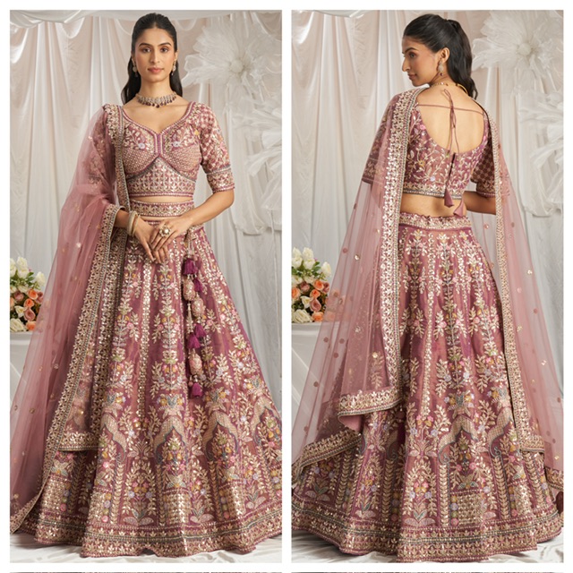Bridal net lehenga choli deals